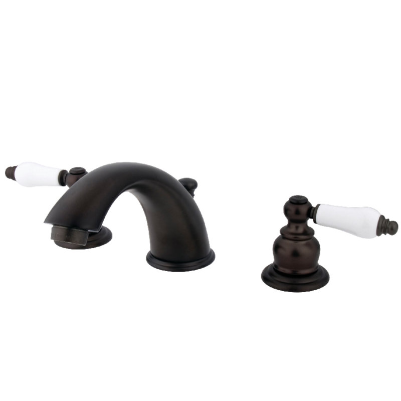 Widespread Bathroom Faucet with Drain Assembly, Oil Rubbed Bronze