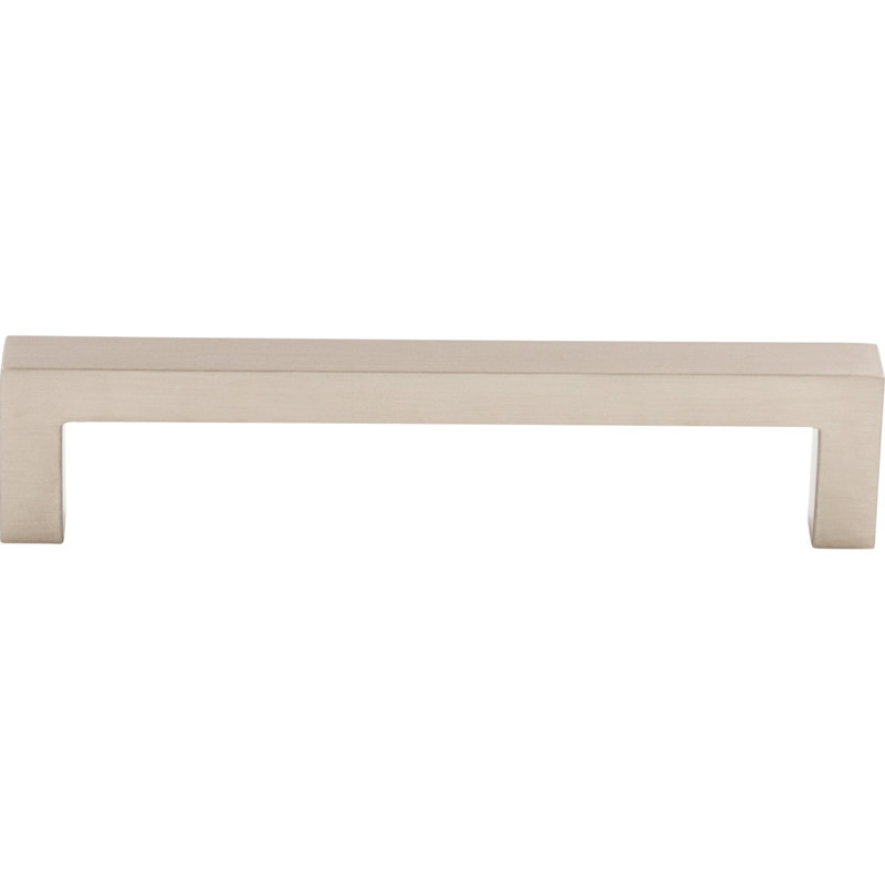 Square Bar pull, Brushed Satin Nickel, 5 1/16" Center to Center