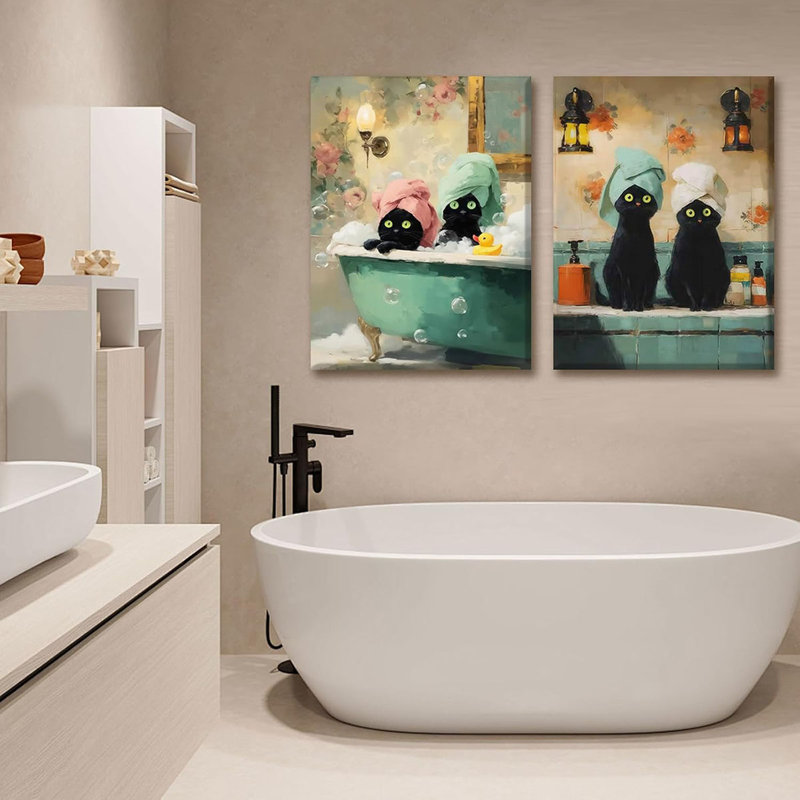 2 Piece Wrapped Canvas Wall Art, 40cm H x 60cm W