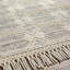 Tapis beige / gris à motif géométrique tissé à plat Anelisse-1539991247