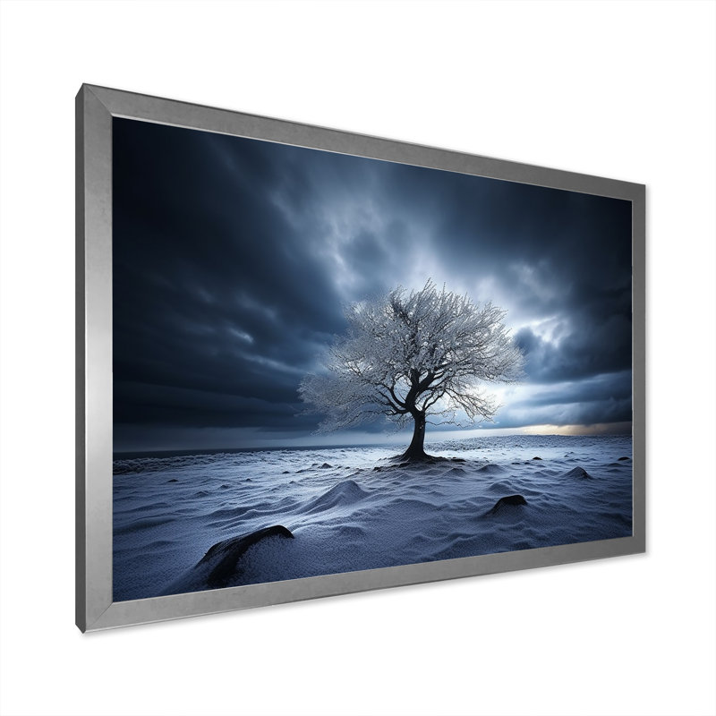 Jamesburg - Arbres, impressions sur toile_106504, H 30 po x l 40 po x P 1,5 po, Impression argent sur toile encadrée