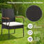 Blanchester Patio Dining Armchair with Cushion