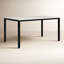 PARSON MARBLE DINING TABLE SMALL BLACK BASE