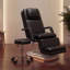 Table de massage électrique professionnelle à 3 moteurs avec hauteur réglable, dossier et repose-jambes, télécommande et commande au pied, tabouret pivotant à 360 ° inclus-709258809