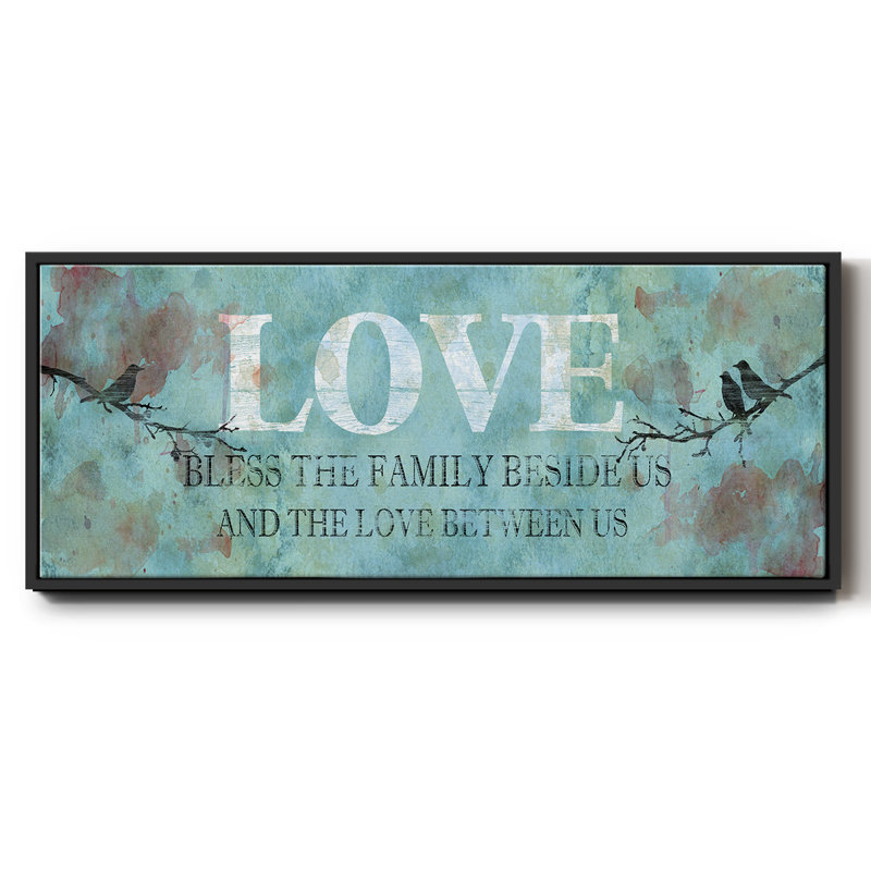 Amour entre nous - toile encadrée, H 24 po x l 60 po