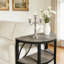 Table d'appoint étroite à 3 niveaux avec structure en métal-1881330800