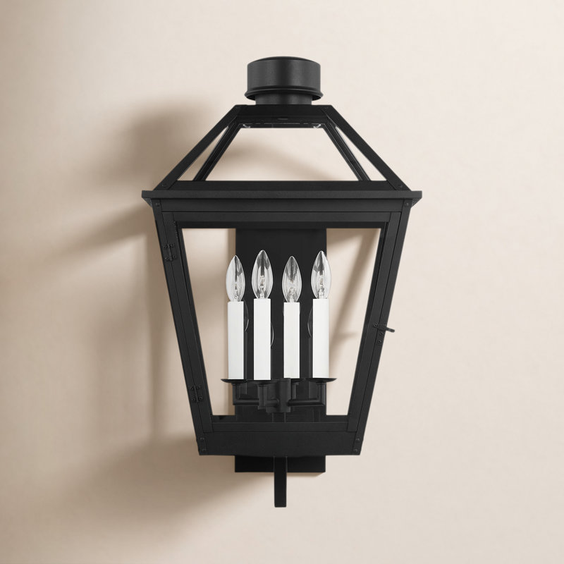 Yelena Wall Light, Textured Black, 28.25" H x 15.75" W x 16.5" D