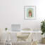 «Vintage Planter Girl with Daisies», impression encadrée sous verre, design par Jilly Jack Designs-565651895-565651899