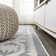 Woen High-Low Pile Mediterranean Tile White/Black Indoor/Outdoor Rug