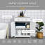 Freestanding Bathroom Storage Cabinet W/ 2 Drawers Grey-86370869