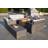 Small Firepit With 1503 Wicker 7 - Person Patio Conversation Set with Cushions