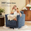 Fauteuil demi-tonneau rembourré et pivotant-757789723