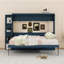 Lit escamotable en bois avec 3 tiroirs et tablettes ouvertes-525856545-525856550