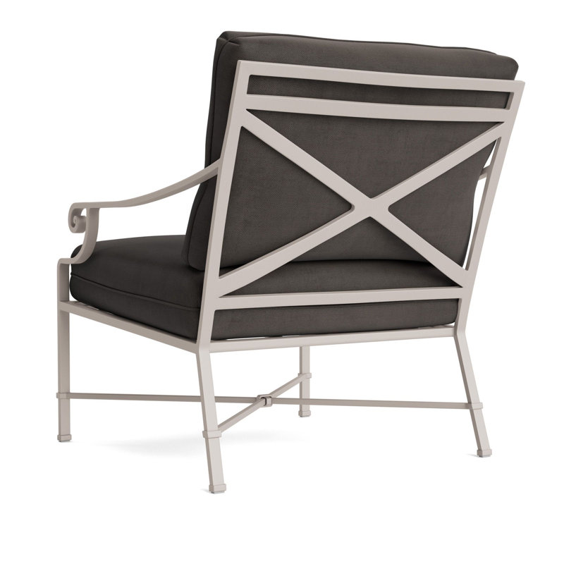 Venetian Outdoor Lounge Chair, Fusion Charcoal, Dove Smooth