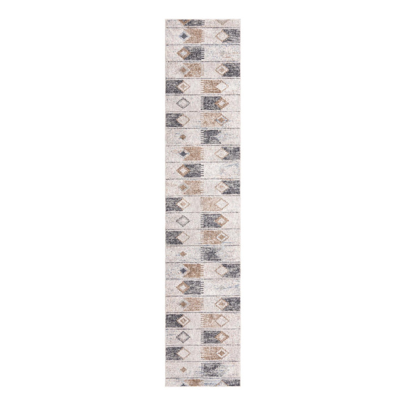 Perlita Geometric Indoor Rug, Runner 2'7" x 12'