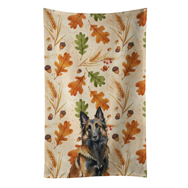 Belgian Tervuren Heirloom Fall Kitchen Towel, Belgian Tervuren