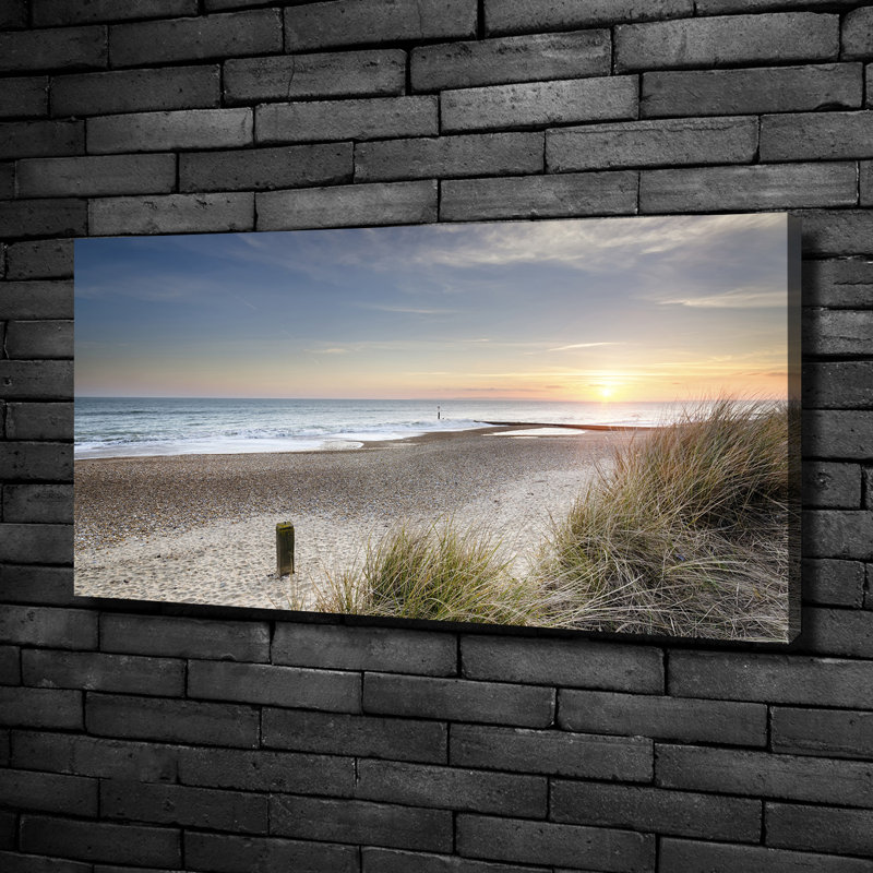 Sunset And Dunes - No Frame Print on Canvas