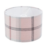 1 22cm H x 35cm W Polyester Drum Pendant Shade ( Screw On ) in