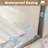 44-48" X 72" Tempered Glass With Explosion Proof Film, Aluminum Frame Double Sliding Shower Door, "1/4 (6 Mm), Stainless Steel Handle,brushed Nickel