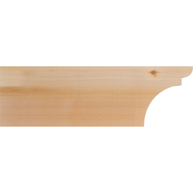 Yorktown Smooth Rafort Tail, Cèdre rouge, H 8 po x l 24 po x P 3,5 po