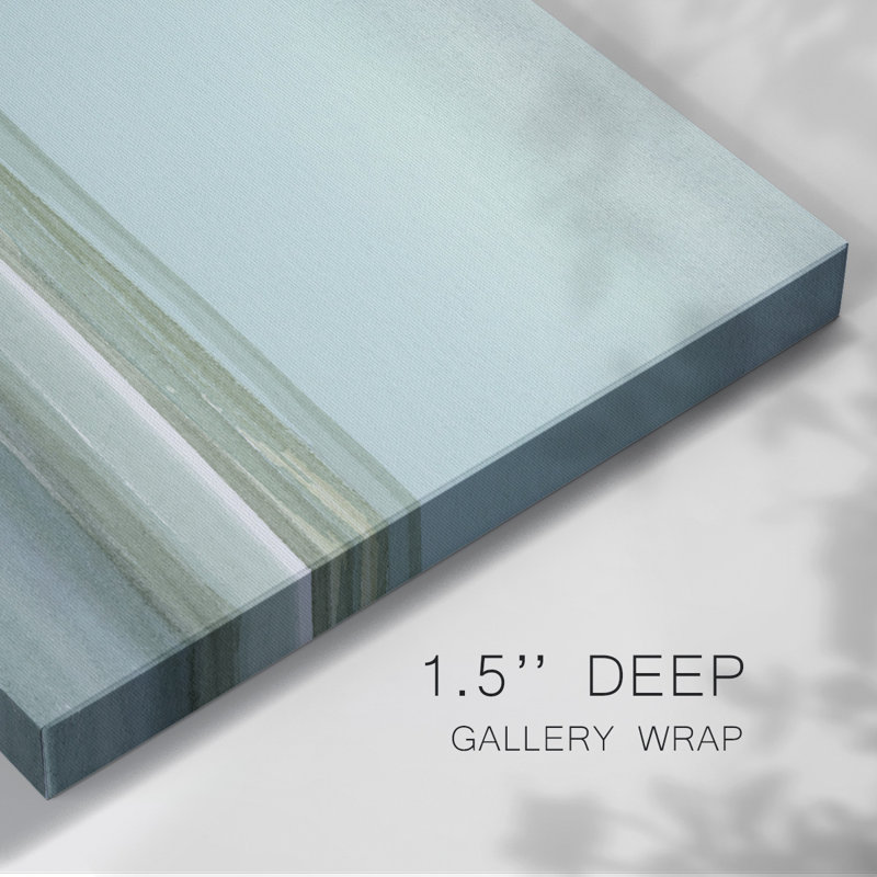 Toile tendue turquoise I Reflections, H 18 po x l 27 po