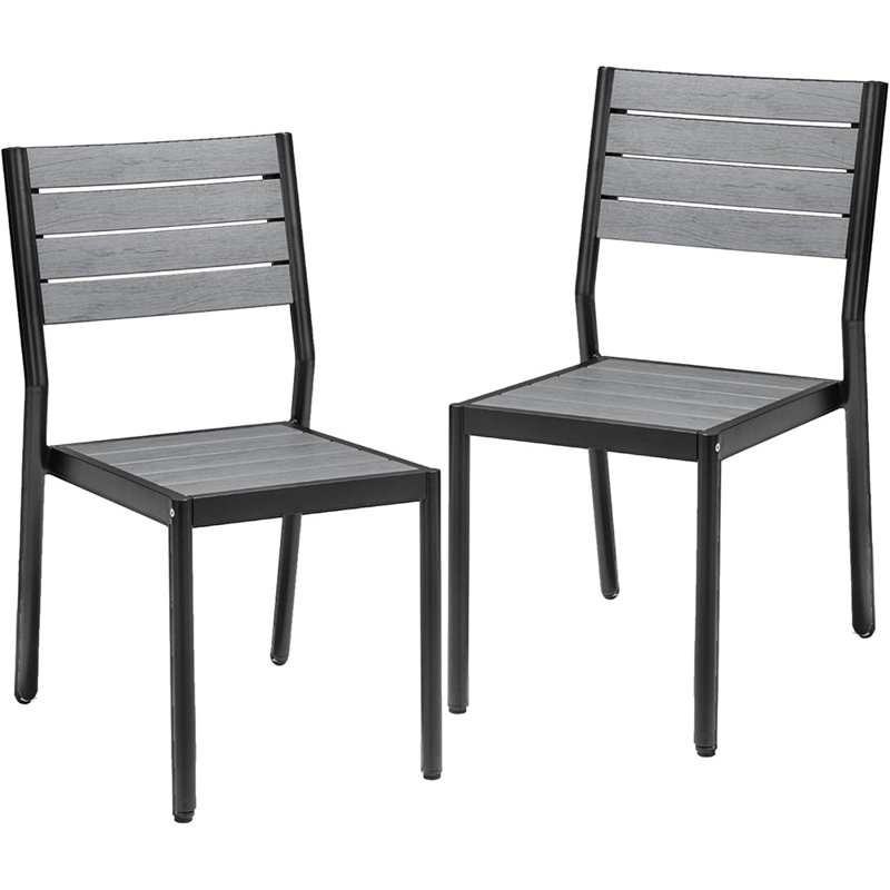 Chaise de salle à manger d'extérieur empilable, ...