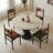 French Retro Creative Round Dining Table