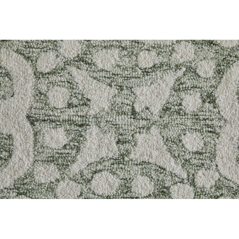 Belfort Traditional Floral & Botanical Ivory Area Rug, Rectangle 5' x 8'