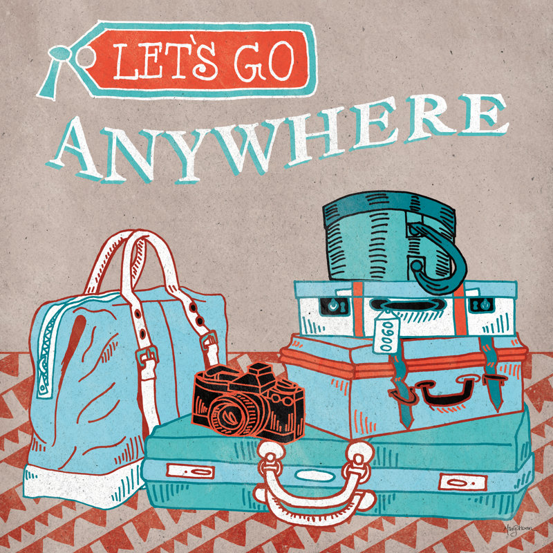 Valise Adventure Love, Non, H 36 po x l 36 po, Toile tendue