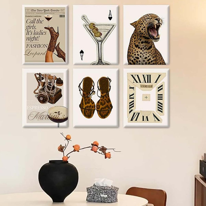6 Piece Wrapped Canvas Print