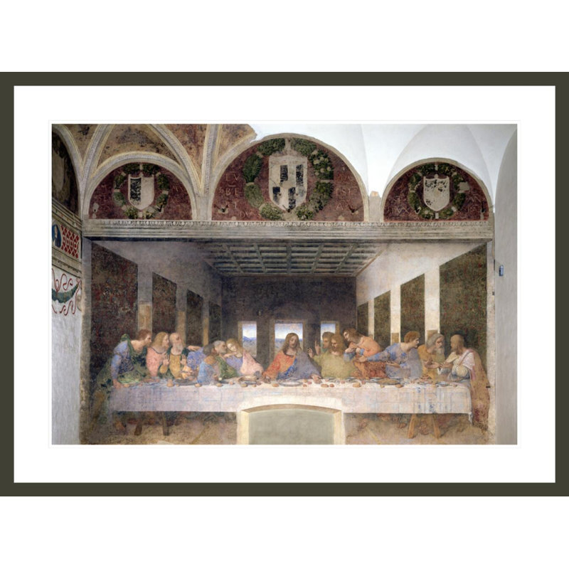 La Cène par Leonardo Da Vinci, H 30,95 po x l 41,5 po