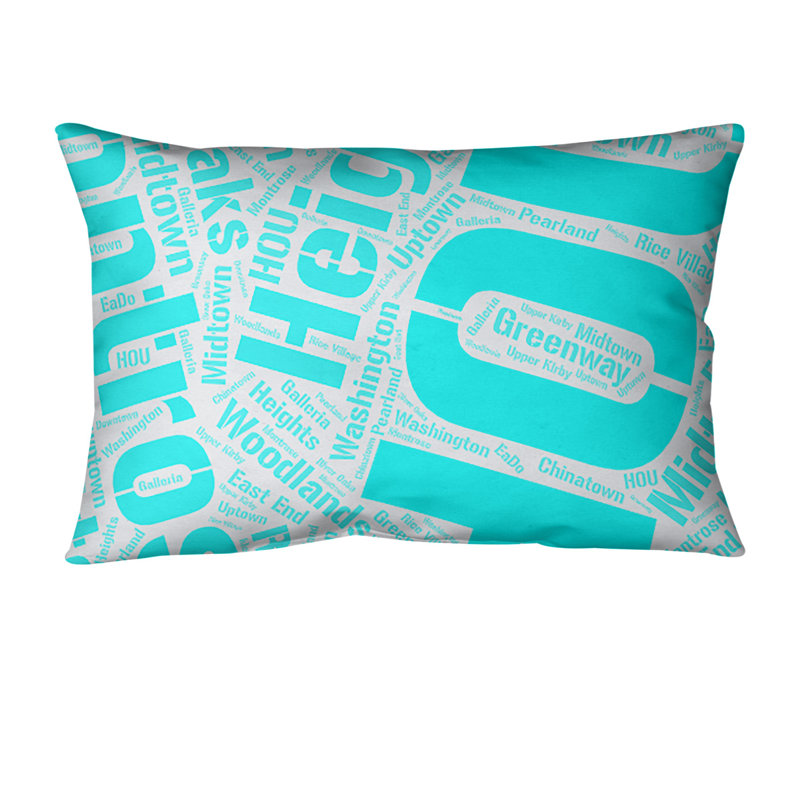 Coussin lombaire intérieur/extérieur houston, Non, Cyan