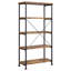 Antique Nutmeg And Black 4-Shelf Bookcase