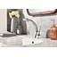 Robinet de salle de bain à poignée simple avec drain Twist Collection - Chrome-10711639