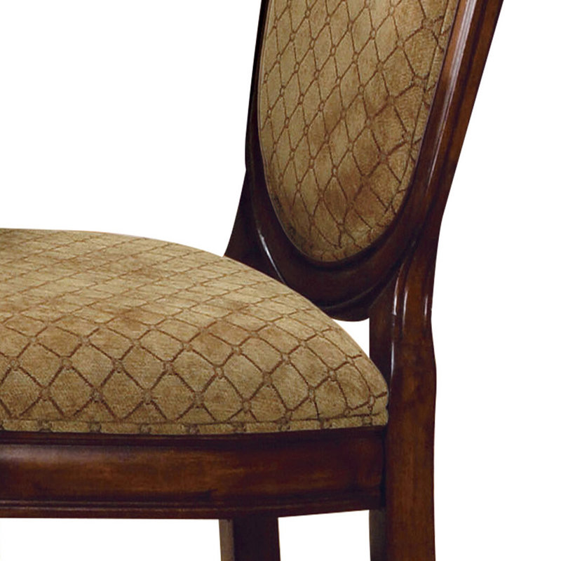 Aminur Upholstered Counter Height Stools, Espresso