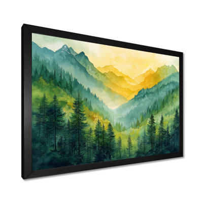«Echoes Forest Gaska In The Summit I» par Gida, art mural de salon pour les montagnes