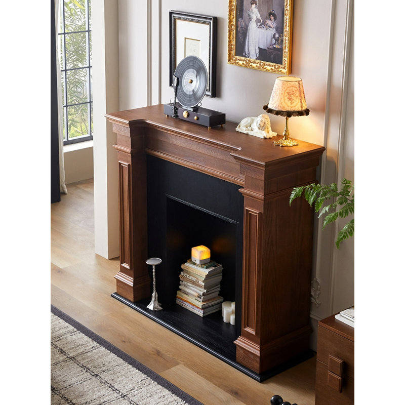 Foyer décoratif en bois massif de style nordique Mid-Century, H 47,24 po x l 47,24 po x P 17,72 po