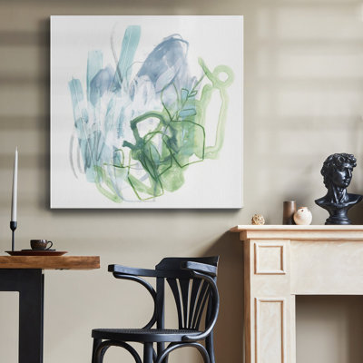 Toile tendue avec châssis Water Sprig I-Premium - prête à être accrochée
