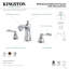 Robinet de salle de bain espacé Kingston-17797602