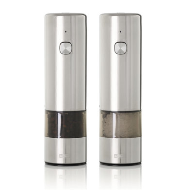 Adhoc Electric Pepper And Salt Mill Set I.mill Set 6.7" In Silver