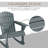 Outsunny Outdoor Patio Leisure Chair