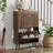 Mid-Century Modern Vertical Grooved Shoe Cabinet, Ideal For Hallways And Entrances-1768344863
