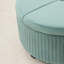 Repose-pieds rond avec rangement en velours Bula-943753749