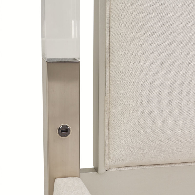 Penthouse Eastern King Canopy Bed - Ash Gray