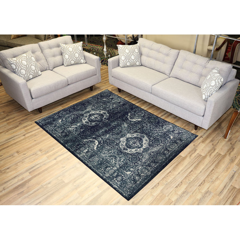Vintage Style Distressed Persian Aubusson Area Rug 5' x 7'