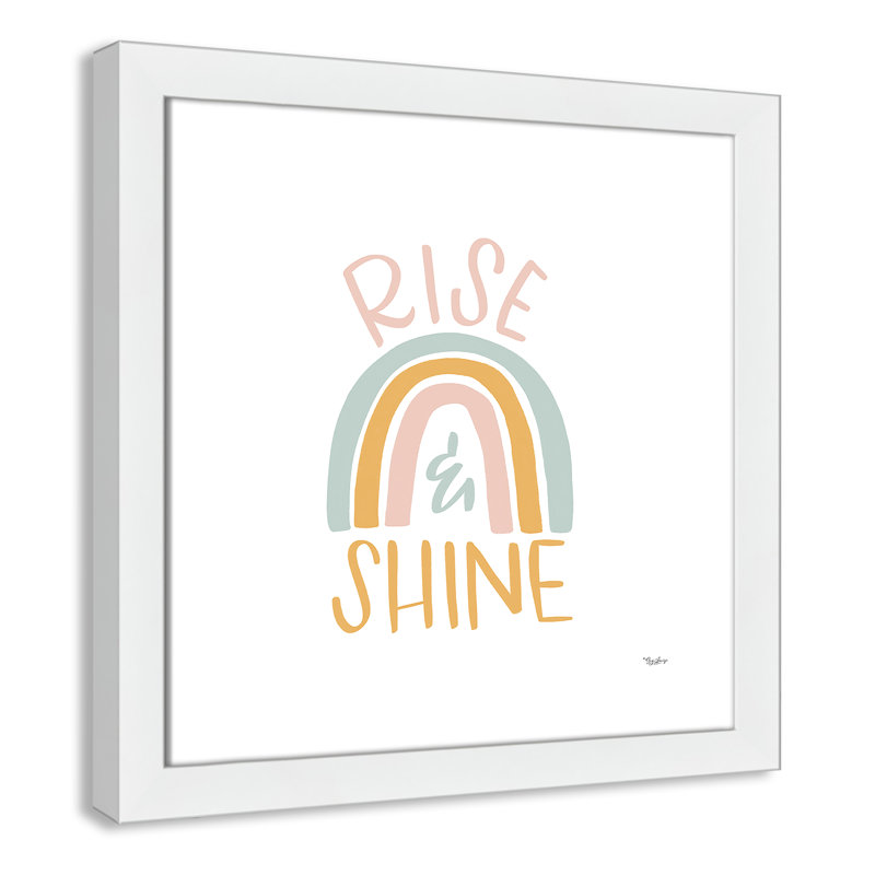 Décoration murale élève brillance pour enfant, H 16 po x l 16 po x P 0,63 po, Cadre blanc