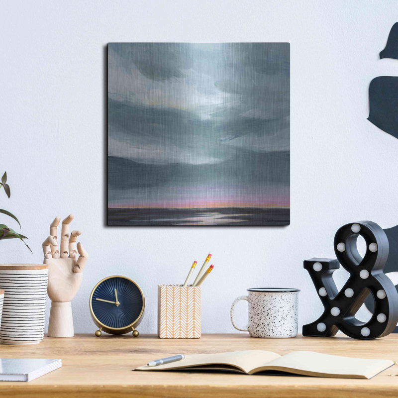 «Amethyst Marsh I» par Grace Popp, Walart en métal, H 12 po x l 12 po