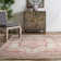 Traditional Medallion Distressed Performance Red Rug