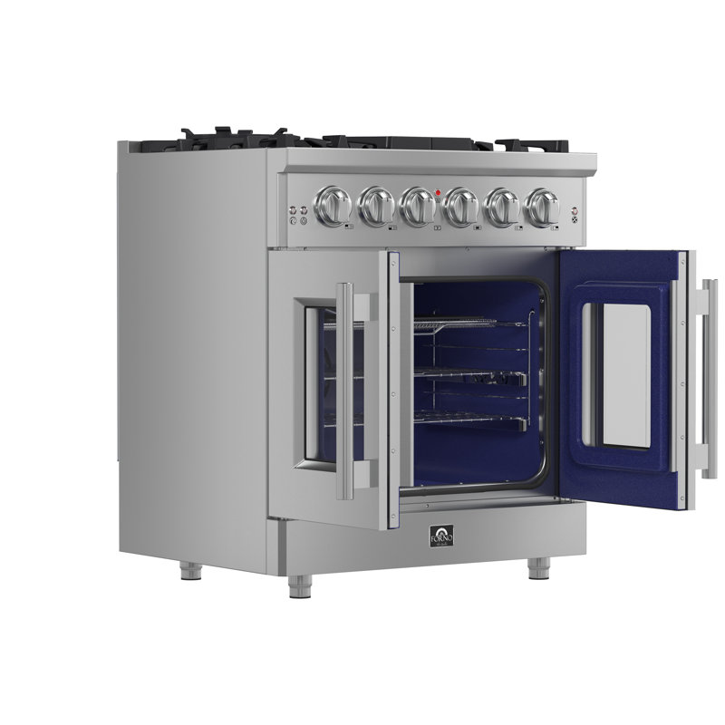 Cuisinière à gaz 30 pouces Forno Alta Qualita Massimo, 5 brûleurs, 4,32 pi³
