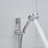 10Inch Shower System, Slide Bar Shower Faucets Sets Complete Round Shower Heads And 5Spray Handheld Combo, Wall Mounted Matte Black Shower Faucet